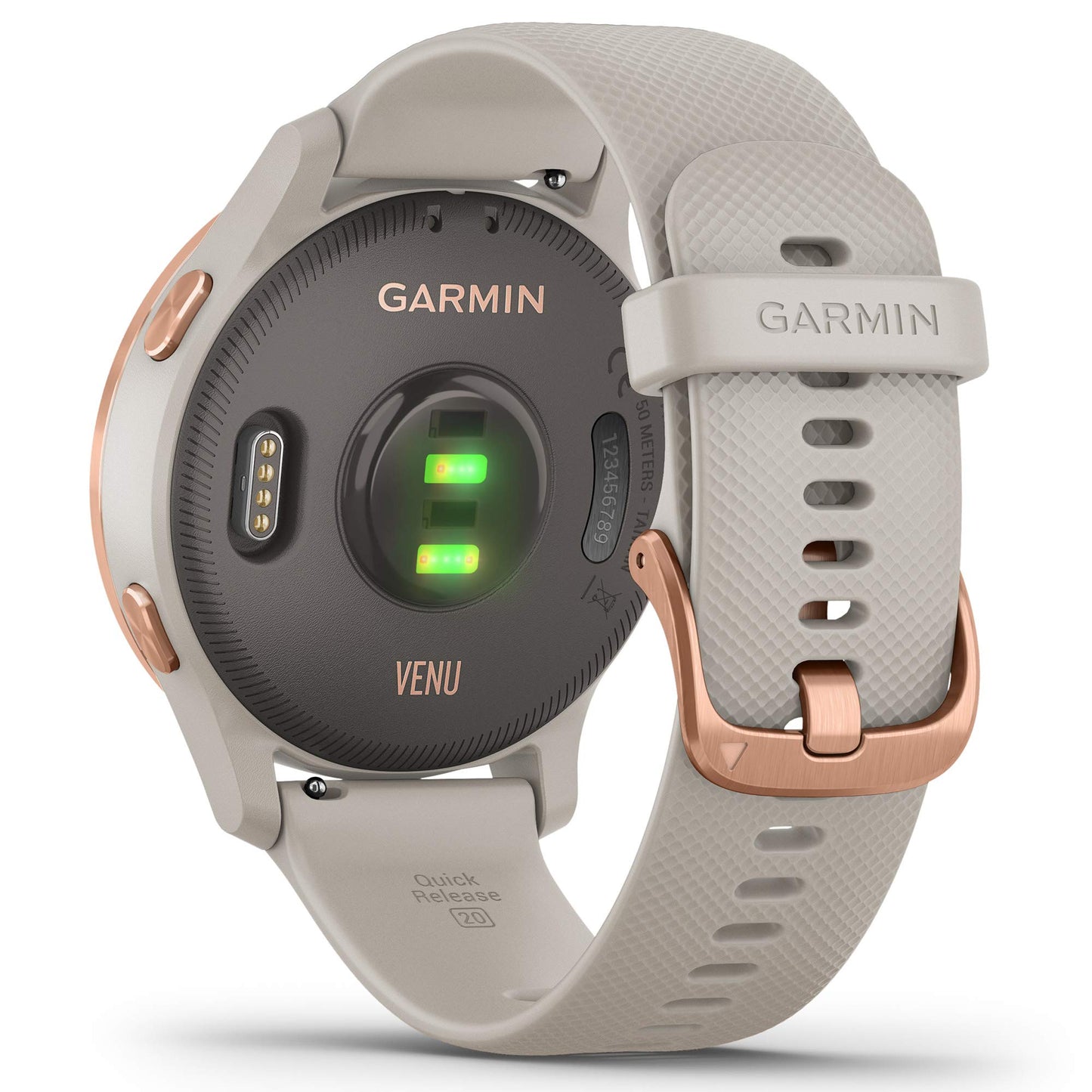 Garmin Venu - waterproof GPS fitness smartwatch with AMOLED display, training plans & animated workouts. 20 sports apps, heart rate monitoring, 5-day battery life, contactless payment, music player.