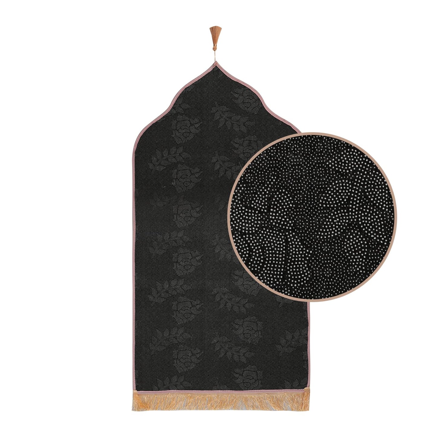 YJZQ Muslim Prayer Rug Islamic Turkish Prayer Mat Portable Foldable Prayer Rug Soft Prayer Mat for Muslim Prayers (110cm*60cm) Islamic Gift for Women Children