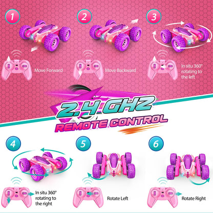 Dreamlandia Gift for Girls 3-10 Years, 2.4Ghz 4WD Remote Control Car for 3-8 Years, Outdoor Toy Easter Gifts for Kids & Girls