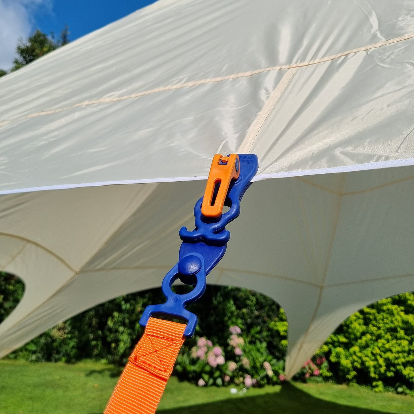 Peggy Peg - Crocodile Peggy 4 Piece Awning Clamps - multipurpose clamps for awnings, tents, tarps, tent floors & covers - crocodile clamps for outdoor & camping - tent tarp clips