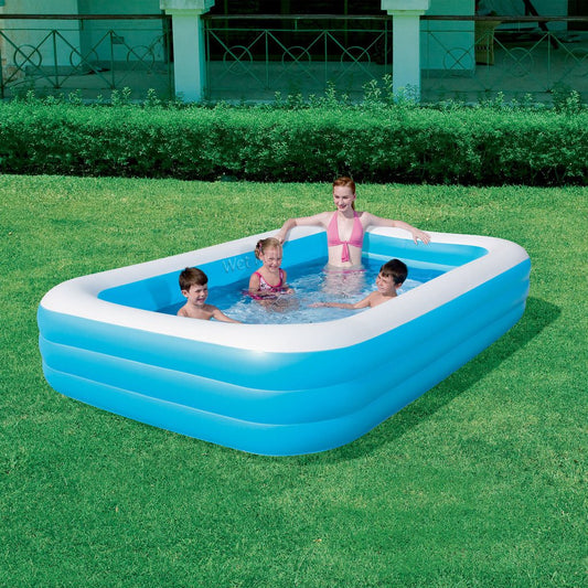Bestway Family Pool Deluxe, inflatable kids paddling pool 305 x 183 x 56 cm.