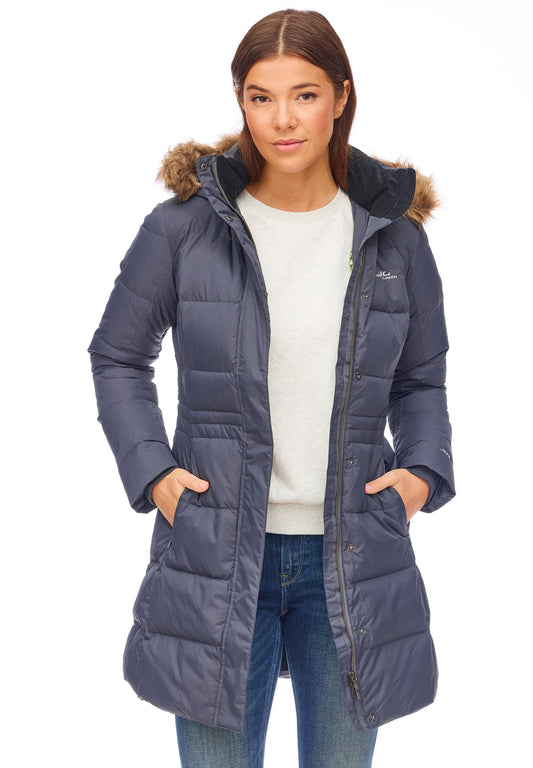 Jeff Green Women's Breathable Waterproof Down Outdoor Parka Fely, Color: Dark Grey, Size: 40