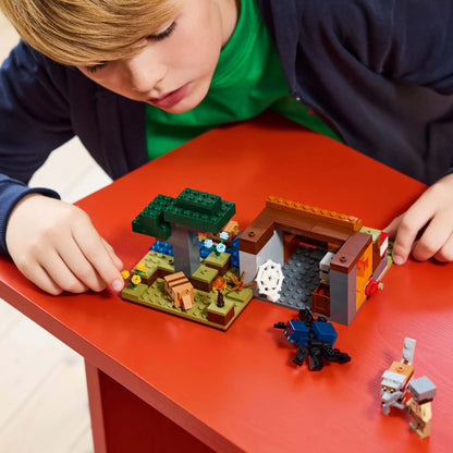 LEGO Minecraft The Armadillo Mine Expedition - Interactive gaming toy with cave spider and wolf figures - TNT function - Gaming gift for boys and girls ages 8 and up - 21269