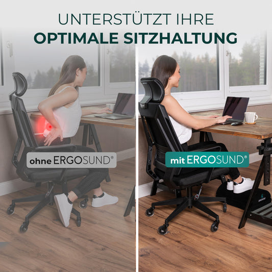 ERGOSUND Footrest Desk [BESTSELLER] Premium foam core, Height Adjustable Footrest [non-slip] Ergonomic Footrest Desk, Home Office Accessories Footstool Footrest Footrest
