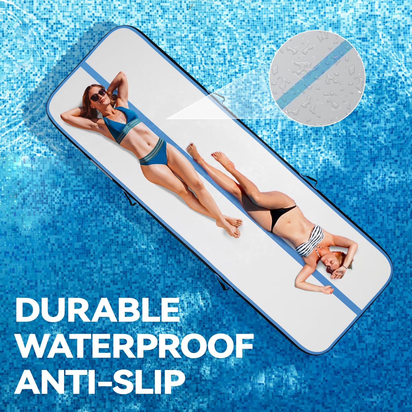 Airtrack mat with electric air pump 10cm high 3M tumbling mats Inflatable gymnastics mat Yoga mat Camping training mat