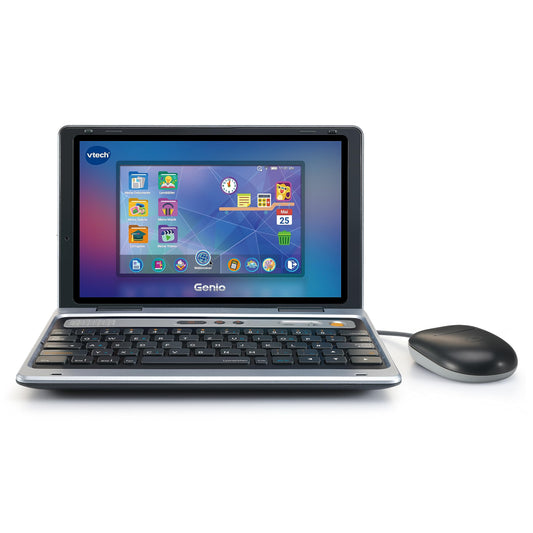 Vtech Genio Learning Laptop XL - Learning computer with large 7" LCD screen, internet access, text program, and many learning activities - For children aged 5-12 years.