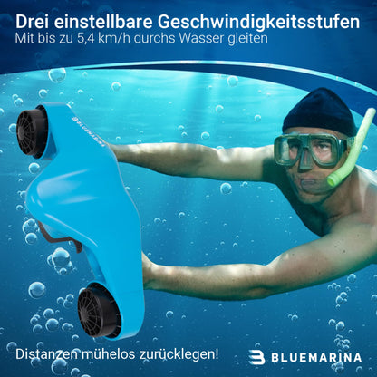 Bluemarina Underwater Scooter Orca | Seascooter - 2 x 500 Watt motors - 3 speeds - Topspeed 5.4 km/h - Up to 30 meters diving depth - Sink protection - Diving - Underwater Scooter