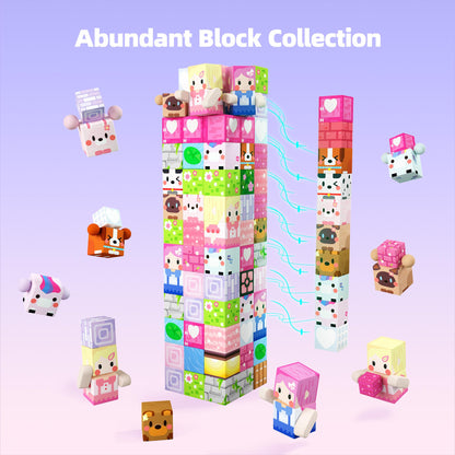 GobiDex Magnetic Building Blocks 100 Pieces - Unicorn Magnetic Tiles, Beautiful Magnetic Toy & Construction Set for Girls, Princess Gifts for Kids aged 3-4, 5-6, 7-8, 9-10 years