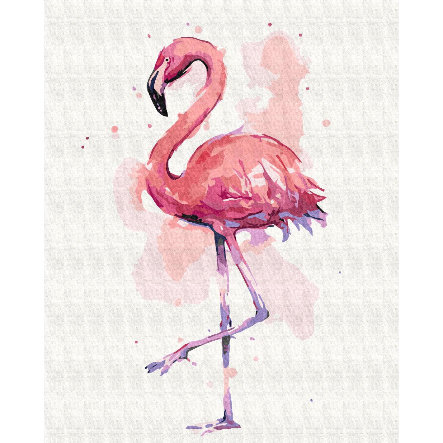 murando - Paint by Numbers Flamingo Animals Bird 40x50 cm Painting Set with Wooden Frame on Canvas for Adults Kids Painting Hand Painted Kit DIY Gift Decoration n-A-1282-d-a