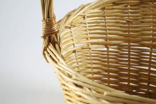 Kobolo gift basket handle basket woven willow basket - Gr 2 42x35x13/39 cm