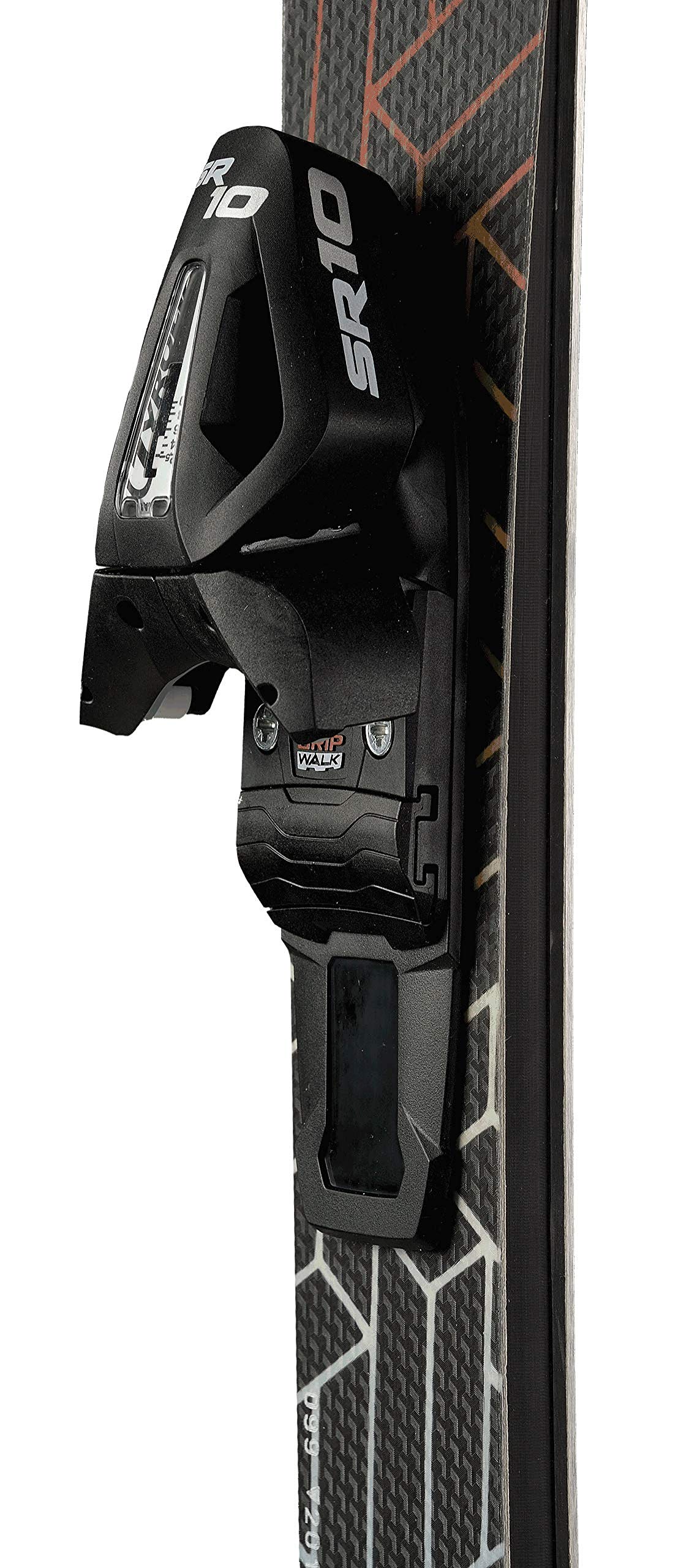 GPO Snowblade Hot Stamp, short skis including Tyrolia SR-10 safety bindings, 99 cm length, Big-Foot skis for men and women.
