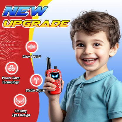Toyokid Walkie Talkie for Kids, Toy for Ages 3-12, Gift for Boys and Girls 3 4 5 6 7 8 9 10 years old, Easter Gifts, Outdoor Toys, Walkie Talkie, and Games for Boys.