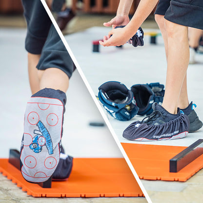 Hockey Revolution Slideboard PRO - Workout Slide Board for Hockey, Skating, Tennis, Running, Skiing - Adjustable length - Used by Pros/Cardio Workout - Easy to Use and Store