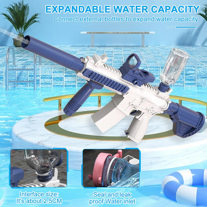 2 piece Electric Water Gun Set for adults and kids Water Toys, Water Guns Water Squirt Gun with 500ml water capacity, Low Power Protection Rechargeable Battery.