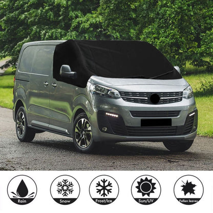 Opaltool Front Windshield Wrap Cover for Opel Vivaro FIAT Talento Nissan NV300 Primastar 2014-2019, Luxury 600D Car Windshield Cover, Windshield Sunshade Front Windshield Cover