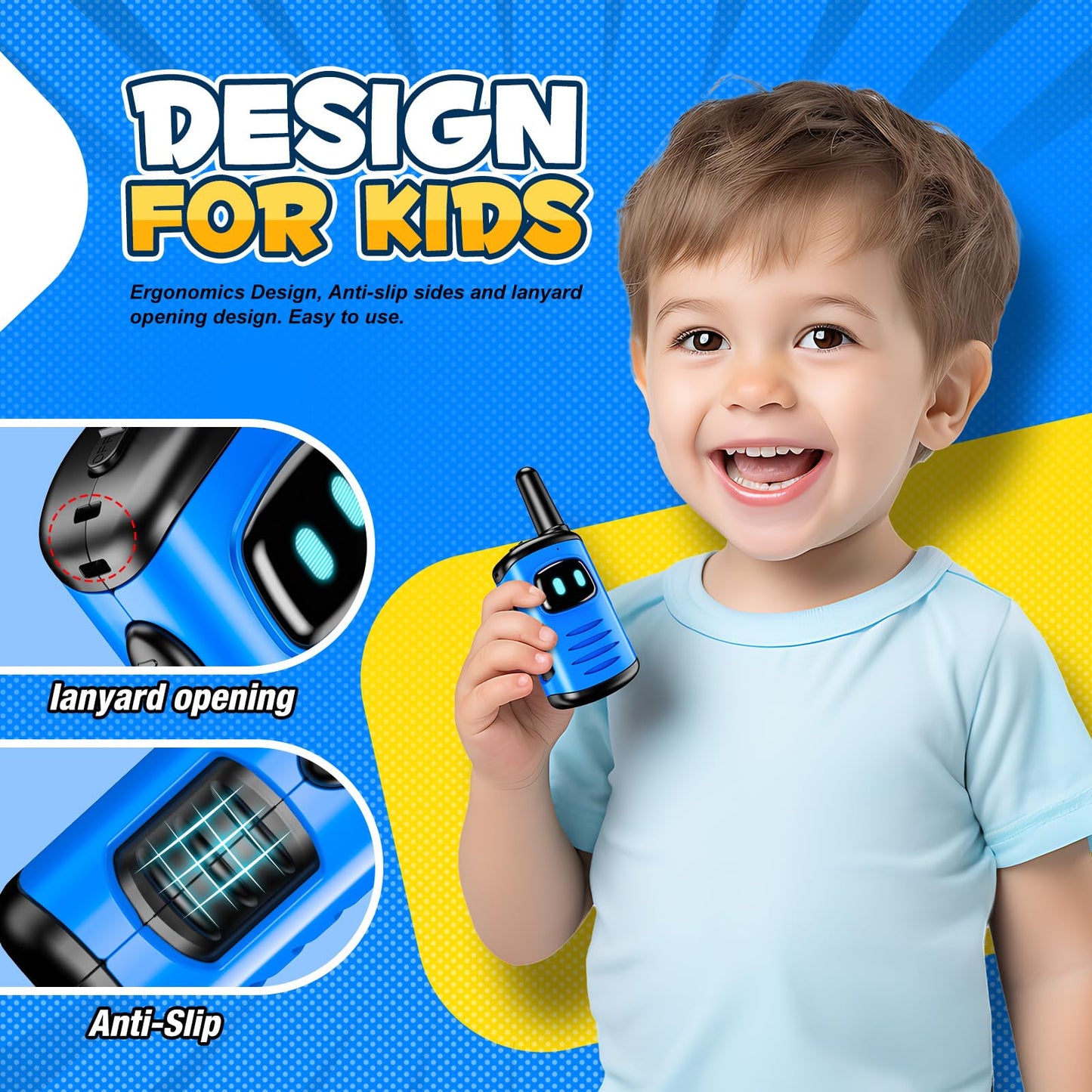 EUCOCO Toy for 3 4 5 6 7 8 Year Old Boys Girls, Walkie Talkie Game for 3-10 Year Old Girls Gifts 3-10 Year Old Boys Radios Birthday Present for Girls Toys for 4 Years Old