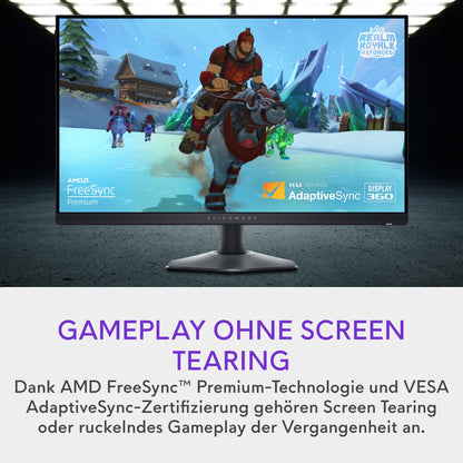 Alienware AW2724HF 27-inch Full HD (1920x1080) Gaming Monitor, 360Hz, Fast IPS, 0.5ms, AMD FreeSync Premium, VESA AdaptiveSync, 99% sRGB, HDR 10, 2x DisplayPort, HDMI, 5x USB, 3 Year Warranty.