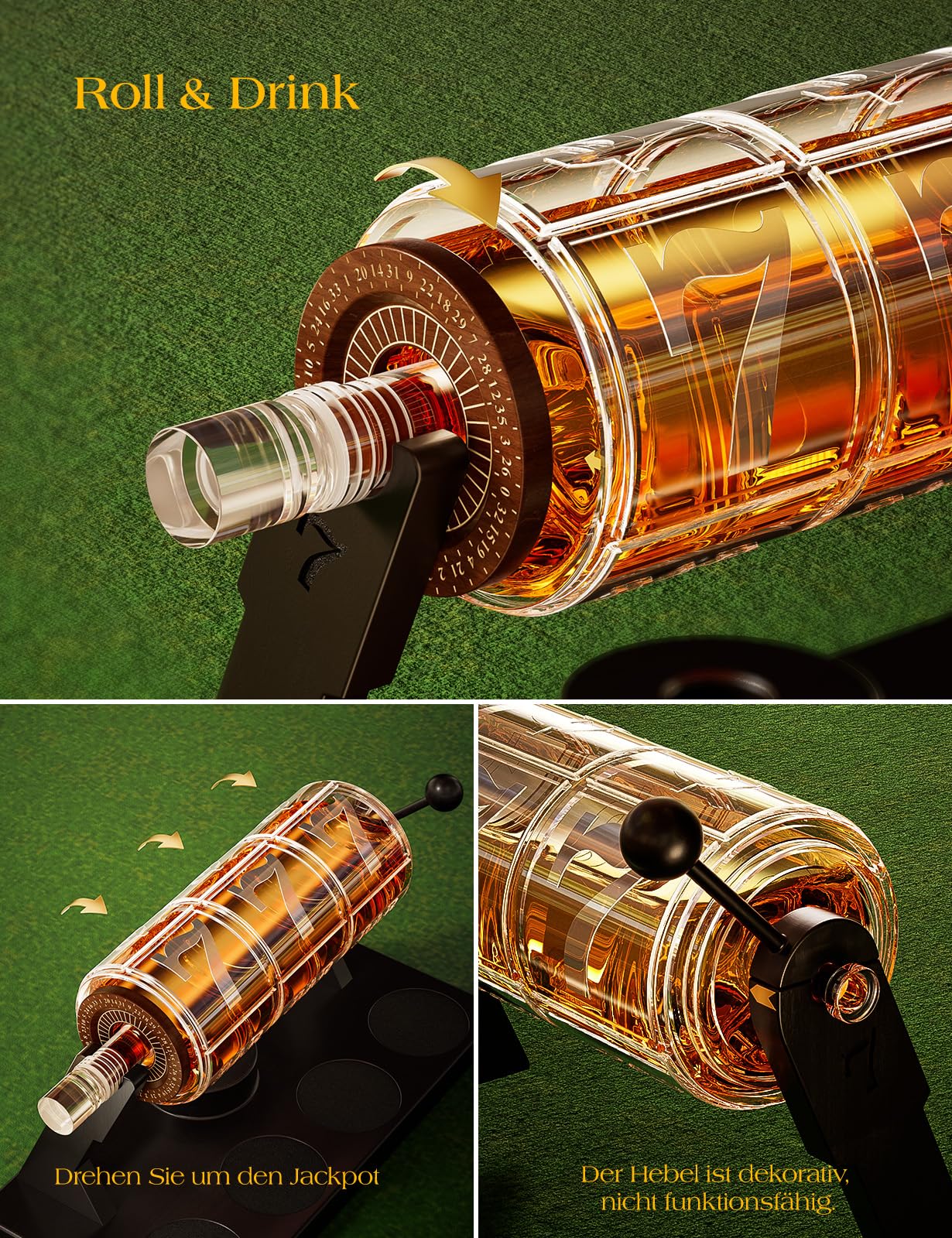 Kollea Whiskey Decanter Sets for Men, unique anniversary birthday gift ideas for him husband grandfather