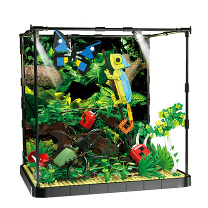 Flower Insect Tank Building Set compatible with Lego for Adults, Creator Construction Kit for Boys and Girls aged 12 and up. Includes 1284 pieces.