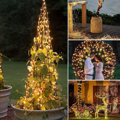 100M LED String Lights with 1000 LEDs Copper Wire, Waterproof Christmas Lighting with 8 Modes for Outdoor Indoor Decoration in Rooms, Christmas, Trees, Garden, Party, Wedding Decor, Warm White