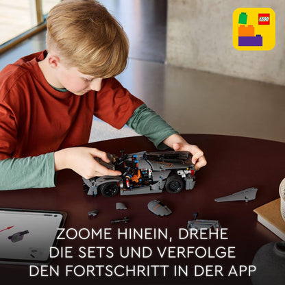 LEGO Technic Koenigsegg Jesko Absolut supercar in gray, building toy for boys and girls, toy car for kids, gift for car fans, decoration for kids' room 42173