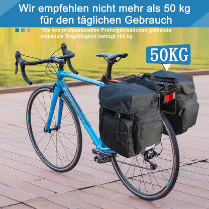 Toptrek bike rack for 24-29 inch bike | Universal aluminum alloy rack, carries at least 50 KG | Rear bike rack for MTB, road bike, ebike, gravel bike