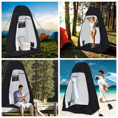 Camping toilet tent Rigloo shower tent Pop Up dressing tent Privacy toilet tent changing room portable outdoor WC tent for camping & beach, with carrying bag (UV 50+)