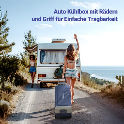 AAOBOSI Compressor Cool Box 36L, Car Fridge 12/24V and 100-240V Electric Cool Box, -20°C to 20°C compressor cool box for car, truck, boat, RV, camping, travel.