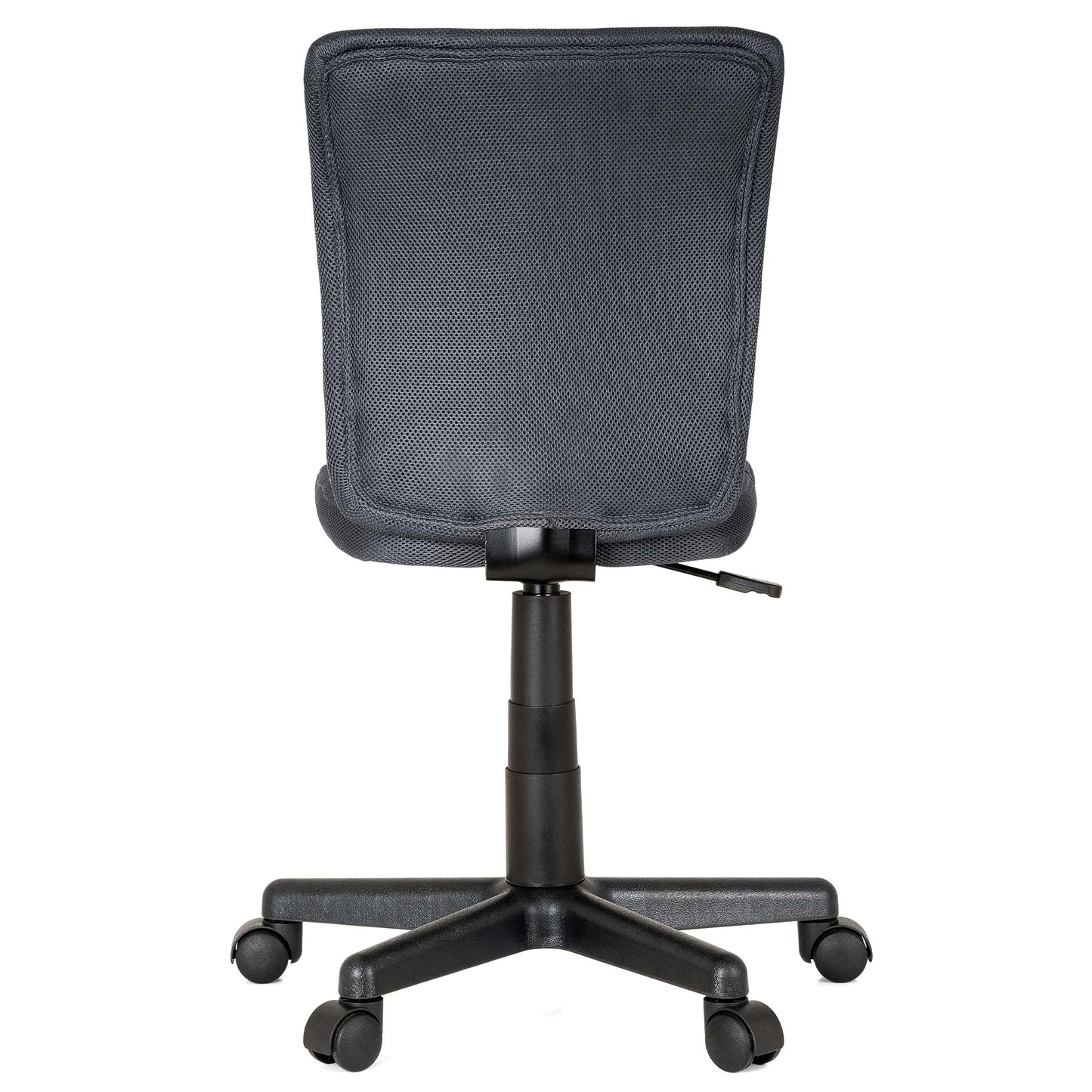 Nexos Trading Children's Office Chair Swivel Chair without Armrests Easily adjustable in height Gray padded with wheels Mesh cover Desk chair