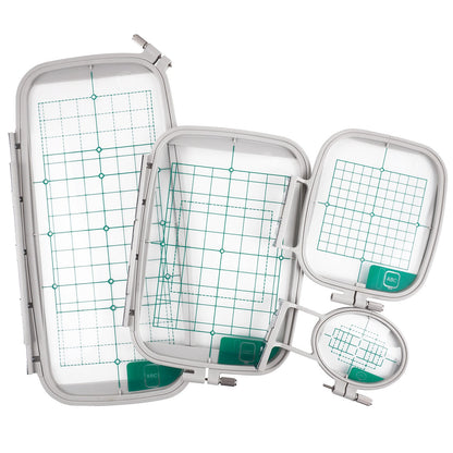 4-piece embroidery hoop set for BROTHER embroidery machine - Embroidery hoops 4 pieces for 700E - 750E