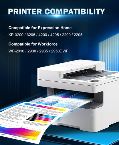 HALLOLUX 604 printer cartridges 604 XL Compatible for Epson 604 cartridges 604XL Multipack for Epson XP 2205 cartridges for XP 3200 XP 4200 XP 3205 XP 4205 Workforce WF 2930 WF 2935 WF 2910 (10-pack)