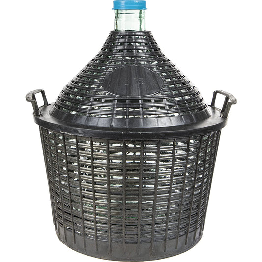 Brown wine balloon, glass, standard, 15 L, 400010