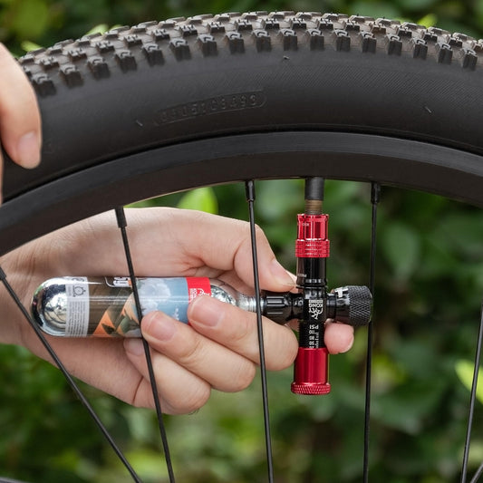 KONG MING CAR 16g/25g threaded CO2 cartridges for all CO2 bike tire inflators, CO2 pump for road bikes and mountain bikes (25g x 6 pack)