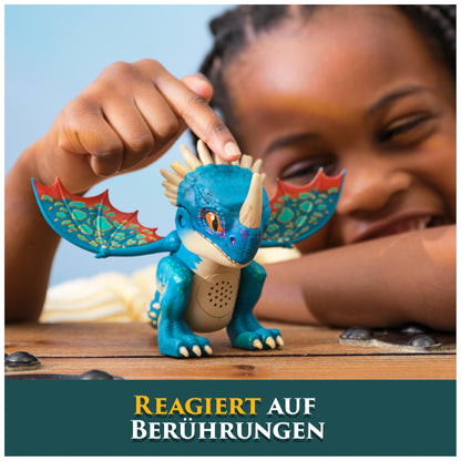 DreamWorks How to Train Your Dragon Interactive Mini-Dragon Stormfly, figure with sound effects, toy for kids ages 4 and up.