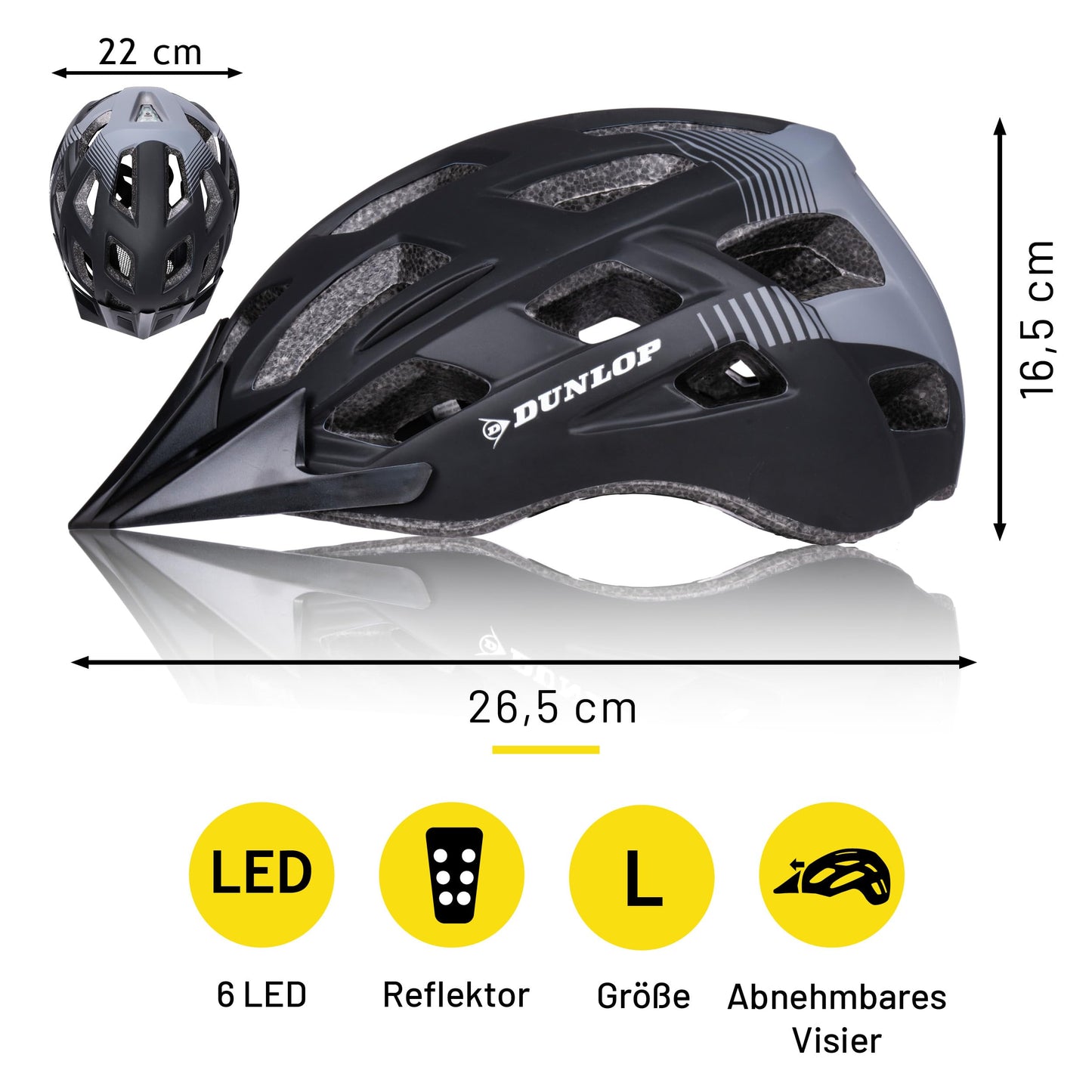 Dunlop Bike Unisex - Adult Bicycle Helmet