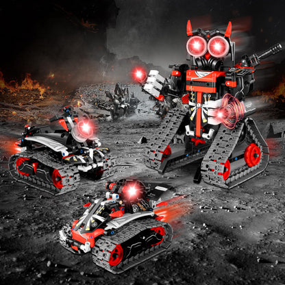 JOYTREKY Technology for 5-12+ years old boys, 3 in 1 robot kids toy for 5-12+ years old boys and girls app remote control educational technology car robot.