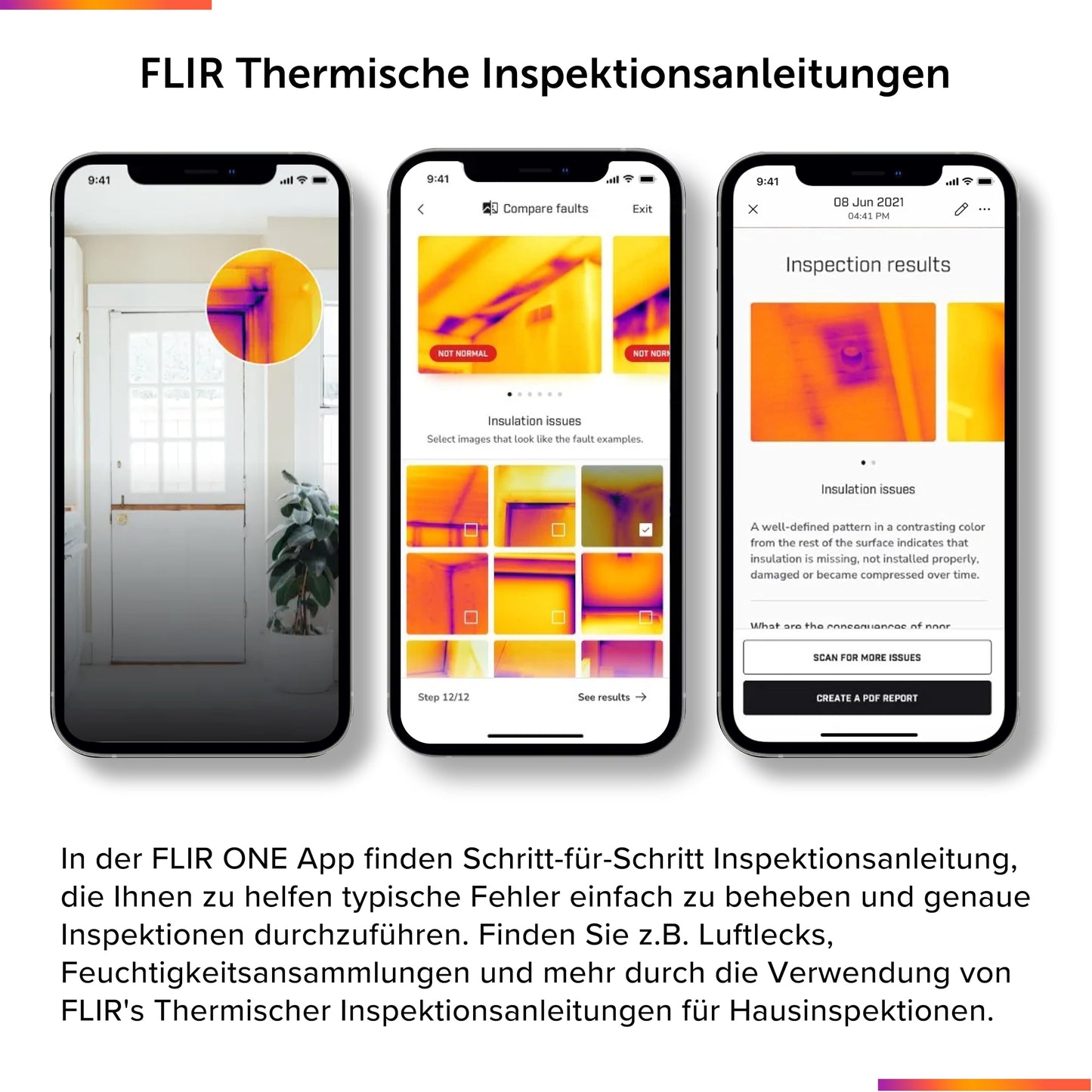 FLIR ONE Gen 3 - Thermal camera for iOS smartphones (iPhone 14 and older with Lightning connector): Used for home inspections, HVAC, automotive, and more.