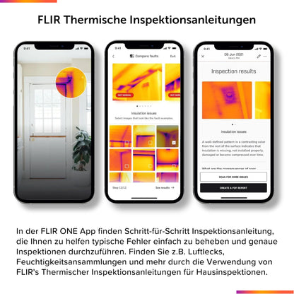 FLIR ONE Gen 3 - Thermal camera for iOS smartphones (iPhone 14 and older with Lightning connector): Used for home inspections, HVAC, automotive, and more.