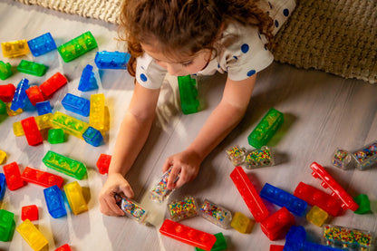 Jelly Blox - Newbie Kit, building toy for ages 2+, includes 11 sensory blocks, construction toy for kids.