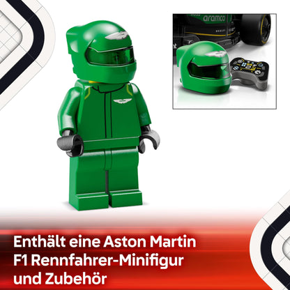 LEGO Speed Champions Aston Martin Aramco F1 AMR24 race car - toy with Formula 1 minifigure to collect - buildable model car for boys and girls aged 10 and up and adult motorsport fans 77245