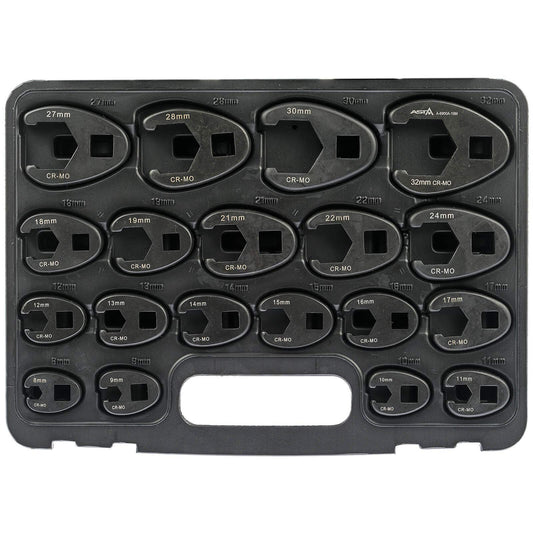 ASTA A-6900A crowfoot socket set, 19 pieces