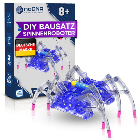 No DNA Robot Kids Spider Robot DIY Kit - Experiments for Kids 8+ - Robot Boy Toy Robot Spider Toy for 8+ Years