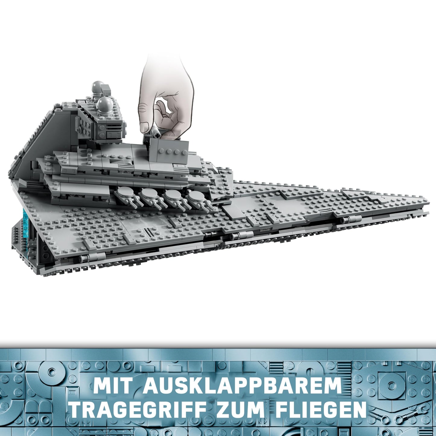 LEGO Star Wars 75394 Imperial Star Destroyer - spaceship toy with detailed interior and 7 minifigures - birthday gift for boys aged 10 and up and adult fans
