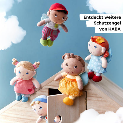HABA Guardian Angel Finja - Cuddly Fabric Doll (20 cm), perfect welcome gift for babies & toddlers - Machine washable at 30 °C - 1304103001