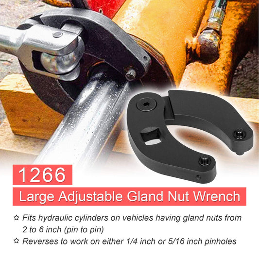 Hydraulic cylinder 1266 & 7463 Large and small adjustable socket wrench set (2 pieces)