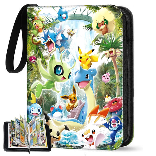 Trading card album, 50 pages 400 card capacity, trading card binder, card collection folder, perfect gift for kids.