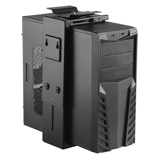 HumanCentric Adjustable PC Mount and CPU Holder, PC mount under desk, computer mount, fits most PC or computer cases, tower mount, PC under desk mount