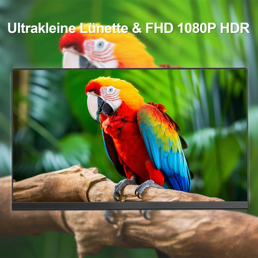 15.6'' Portable Monitor, 1080P FHD Portable Monitor with Protective Cover, Portable Mobile IPS Screen with Speakers, Ultra-Thin Second Screen for Laptop/PC/Mac/Xbox- USB-C & HDMI Connection.