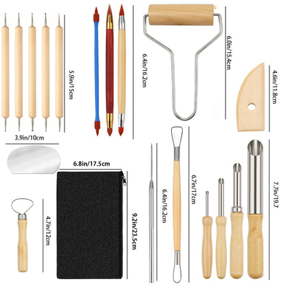 Modeling tool set 62 pieces Pottery tool Pottery set Modeling tool Ceramic Sculpting Clay tool Polymer Clay tools, Modeling tool set for pottery artists, DIY crafts, sculpture, beginners