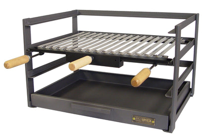 Imex El Zorro Grill drawer with grill grate, black, 57 x 41 x 35 cm, 71478.0
